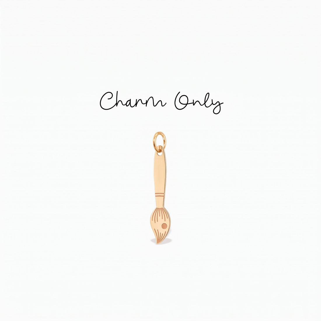 Paint Brush Necklace Charm