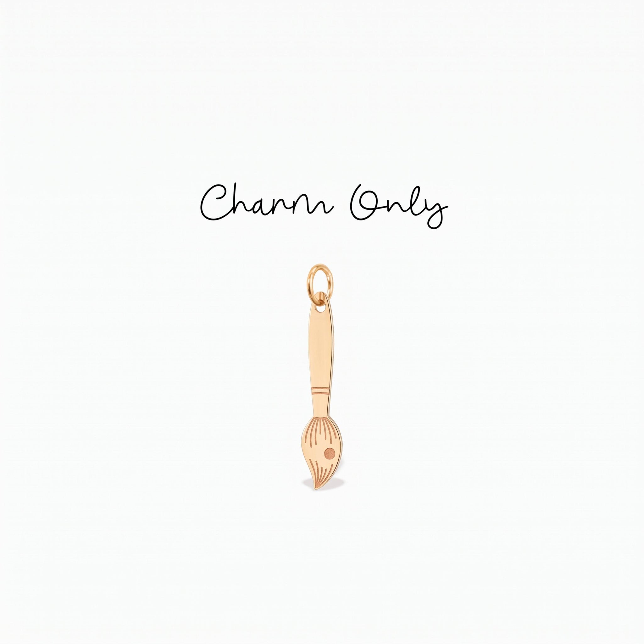 Paint Brush Necklace Charm