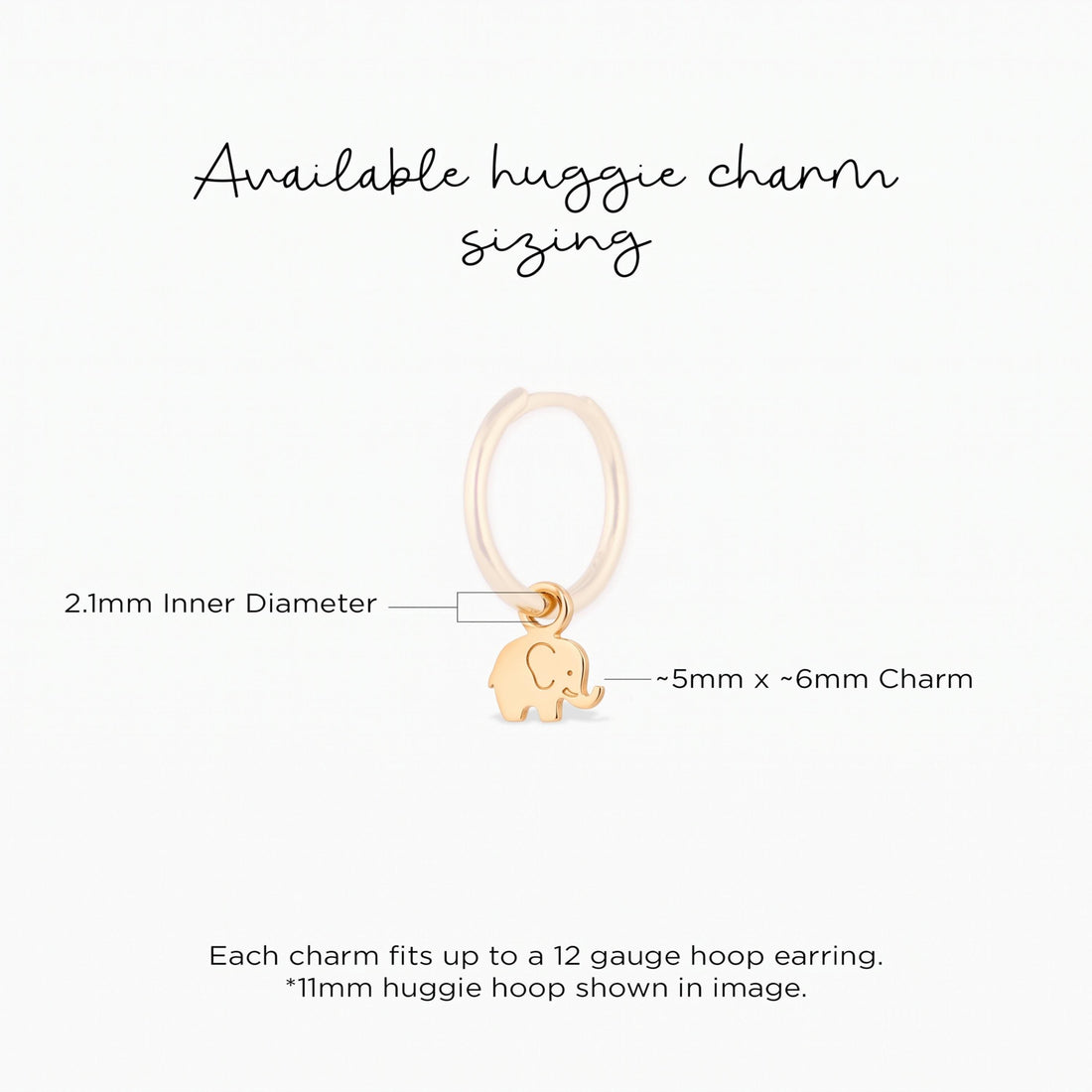 Baby Elephant Necklace Charm