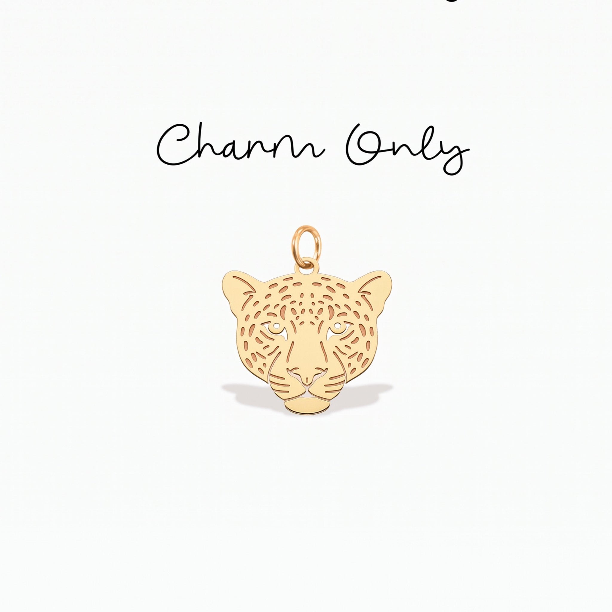 Leopard Head Necklace Charm