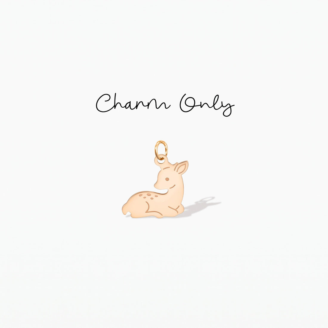Sitting Deer Fawn Charm