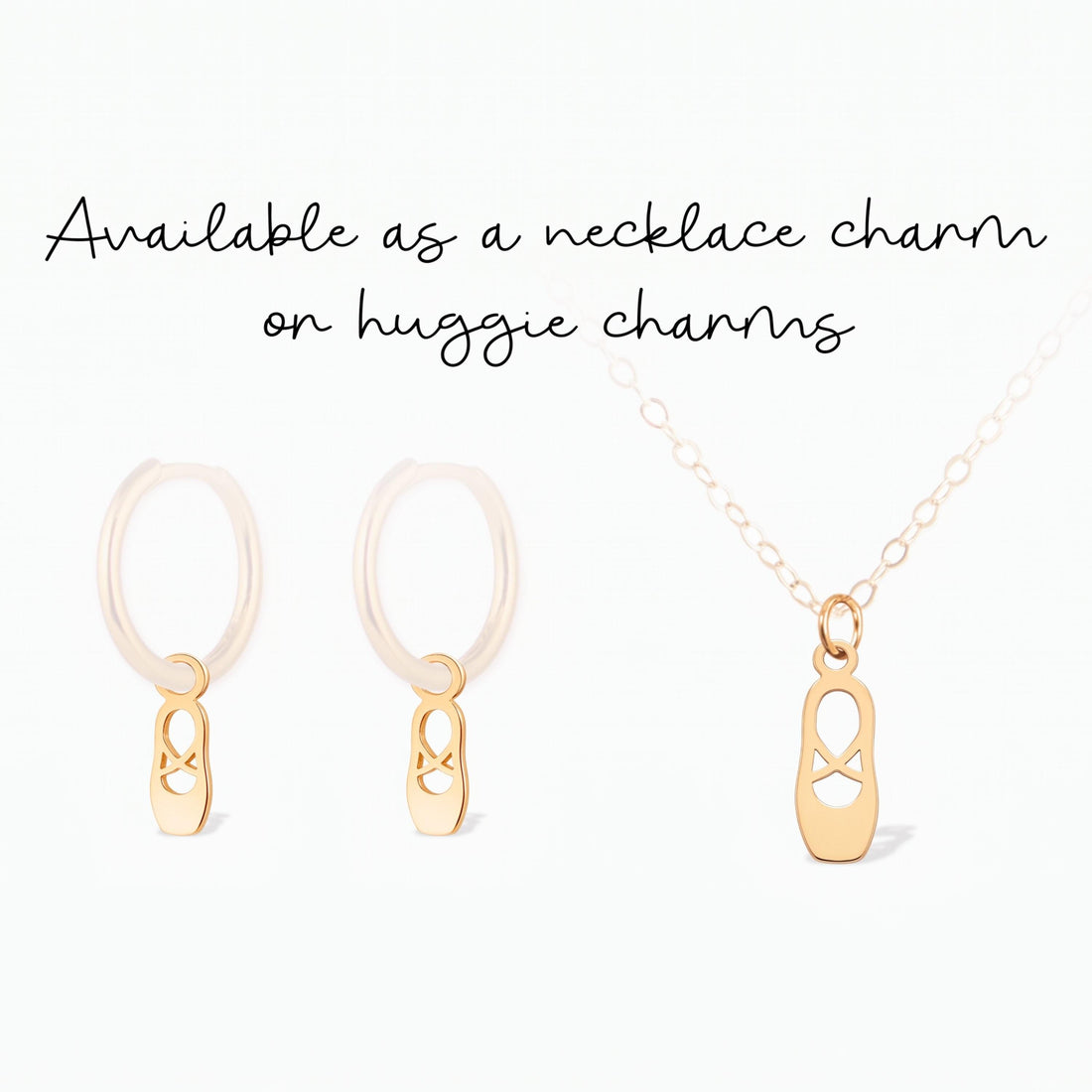 Ballerina Ballet Slipper Charm Pendant