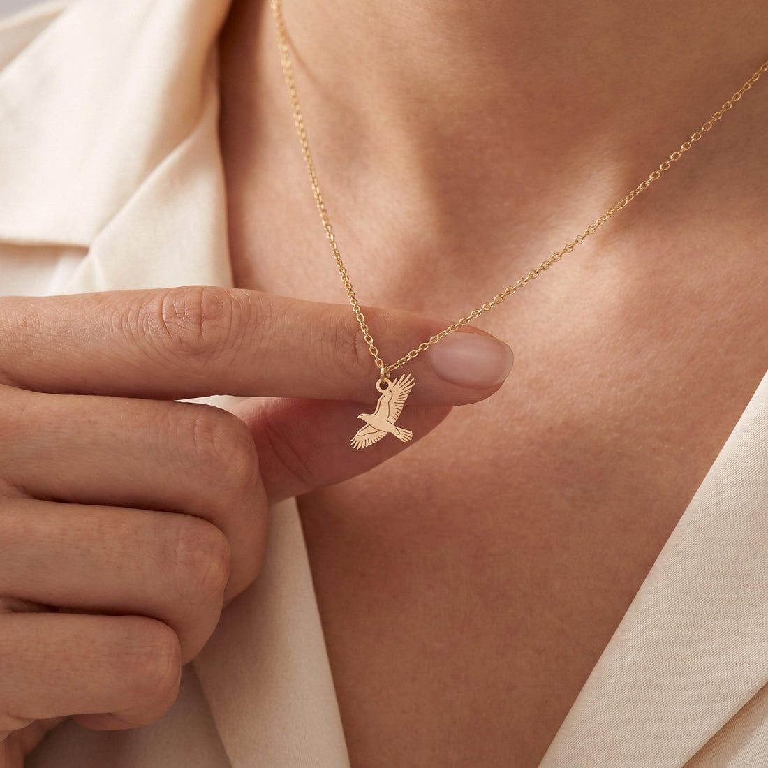 Flying Eagle Necklace Charm
