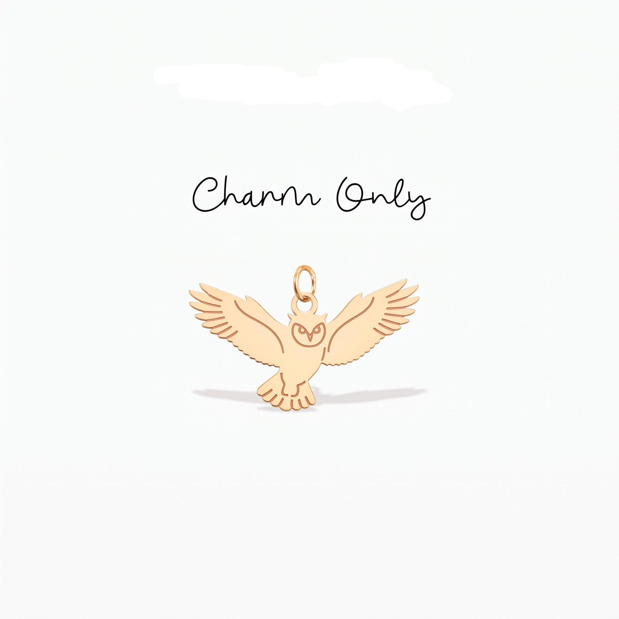 Flying Owl Bird Charm