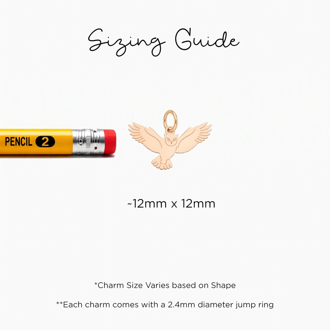 Flying Owl Bird Charm