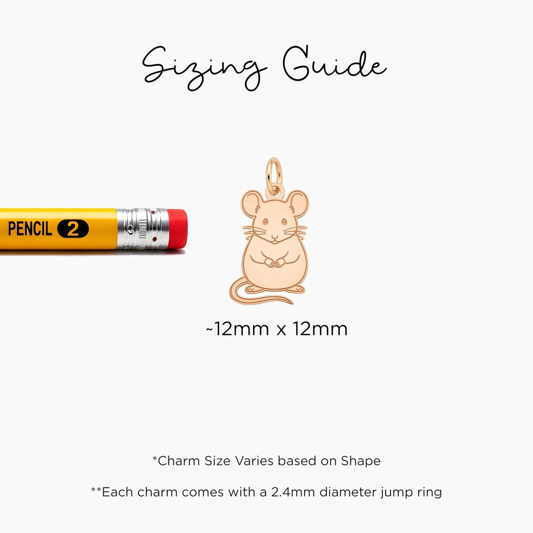 Dainty Standing Mouse Charm