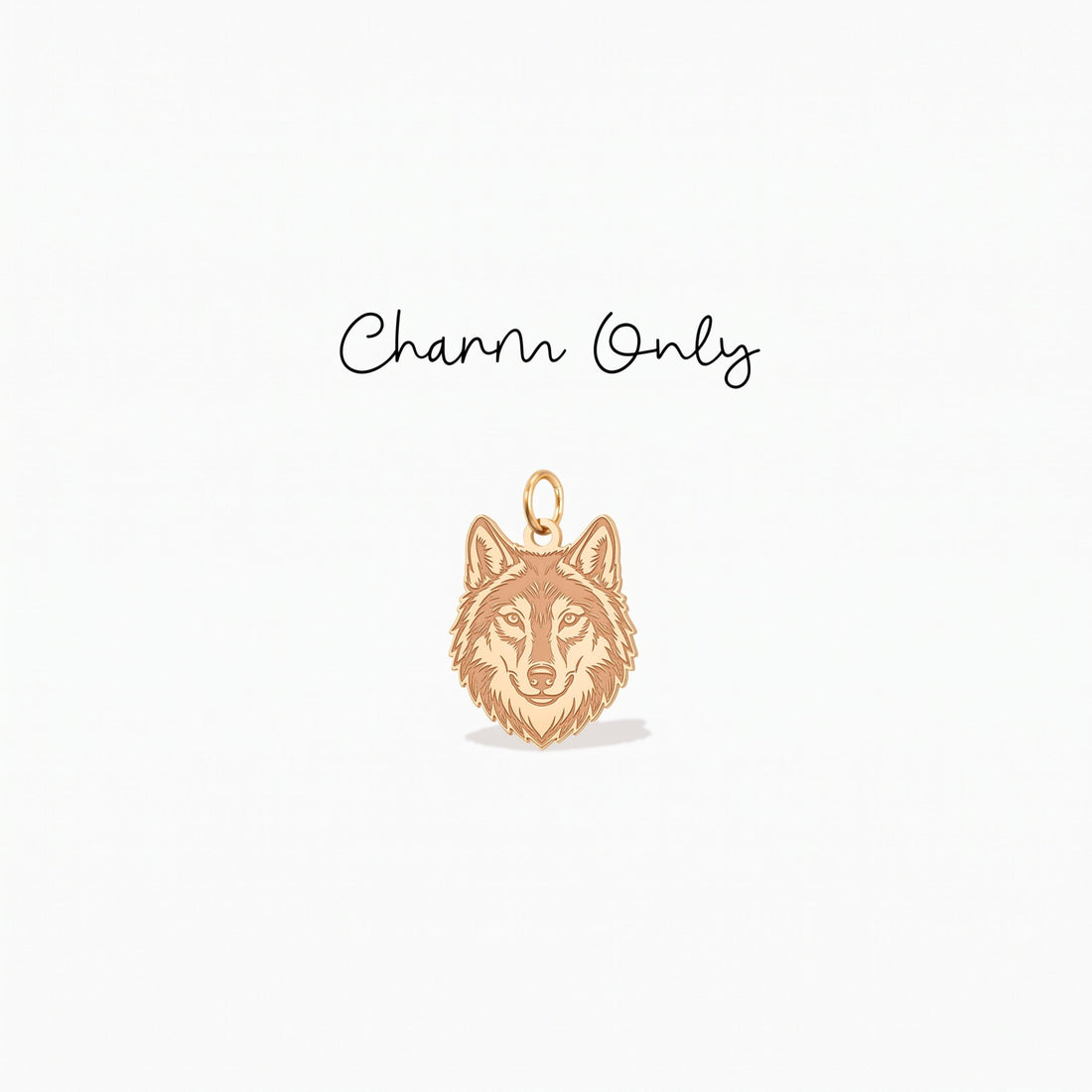 Wolf Head Necklace Charm