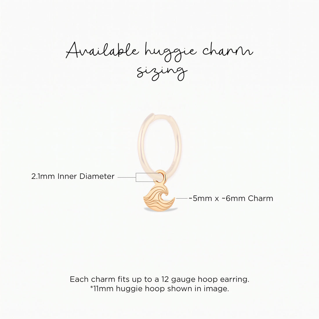 Ocean Wave Necklace Charm