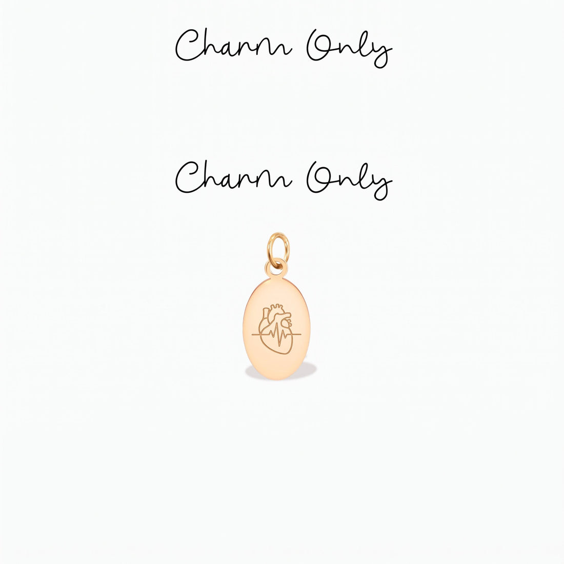 Anatomical Heart Necklace Charm