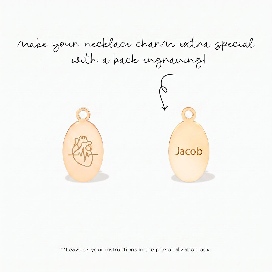 Anatomical Heart Necklace Charm