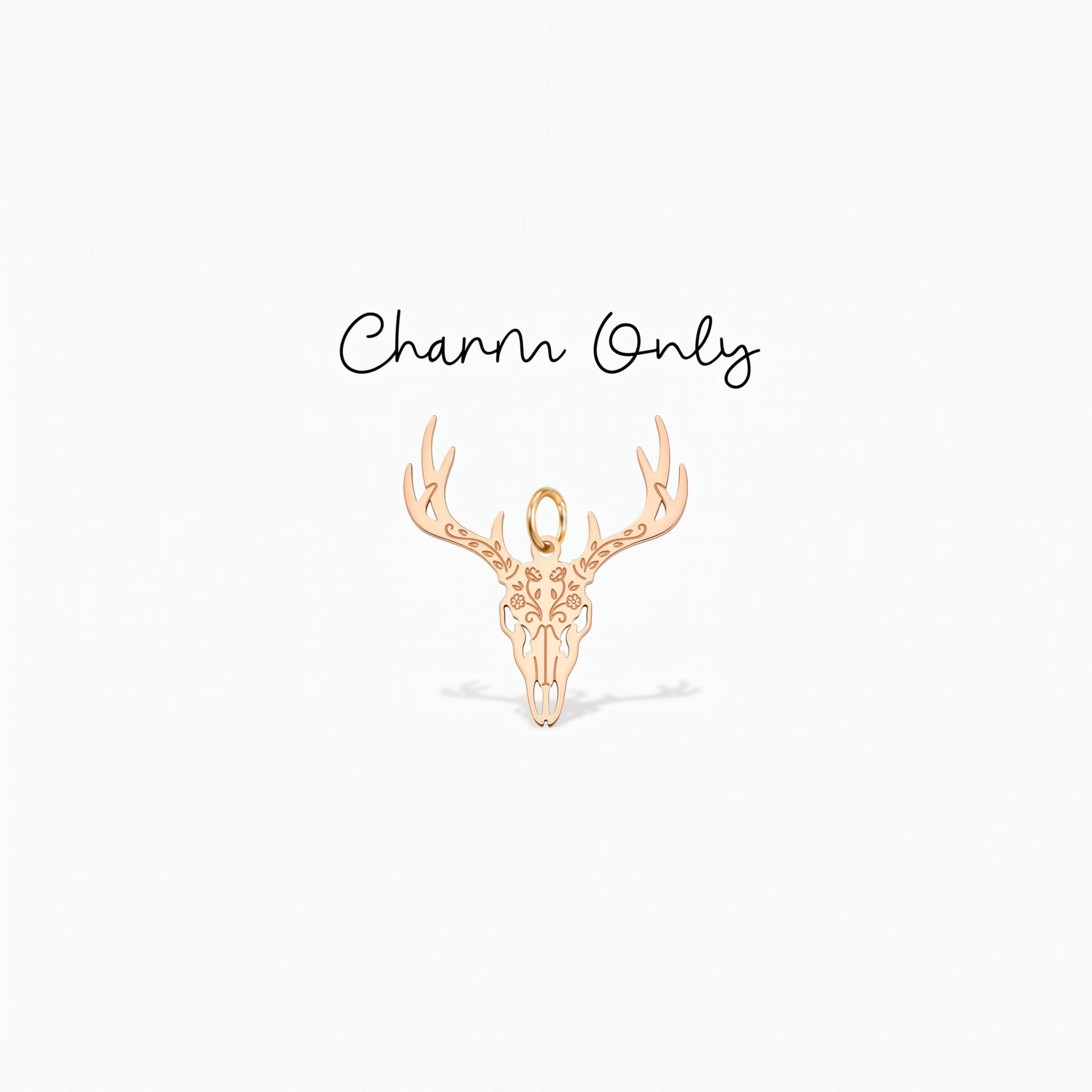 Deer Skull Charm Pendant