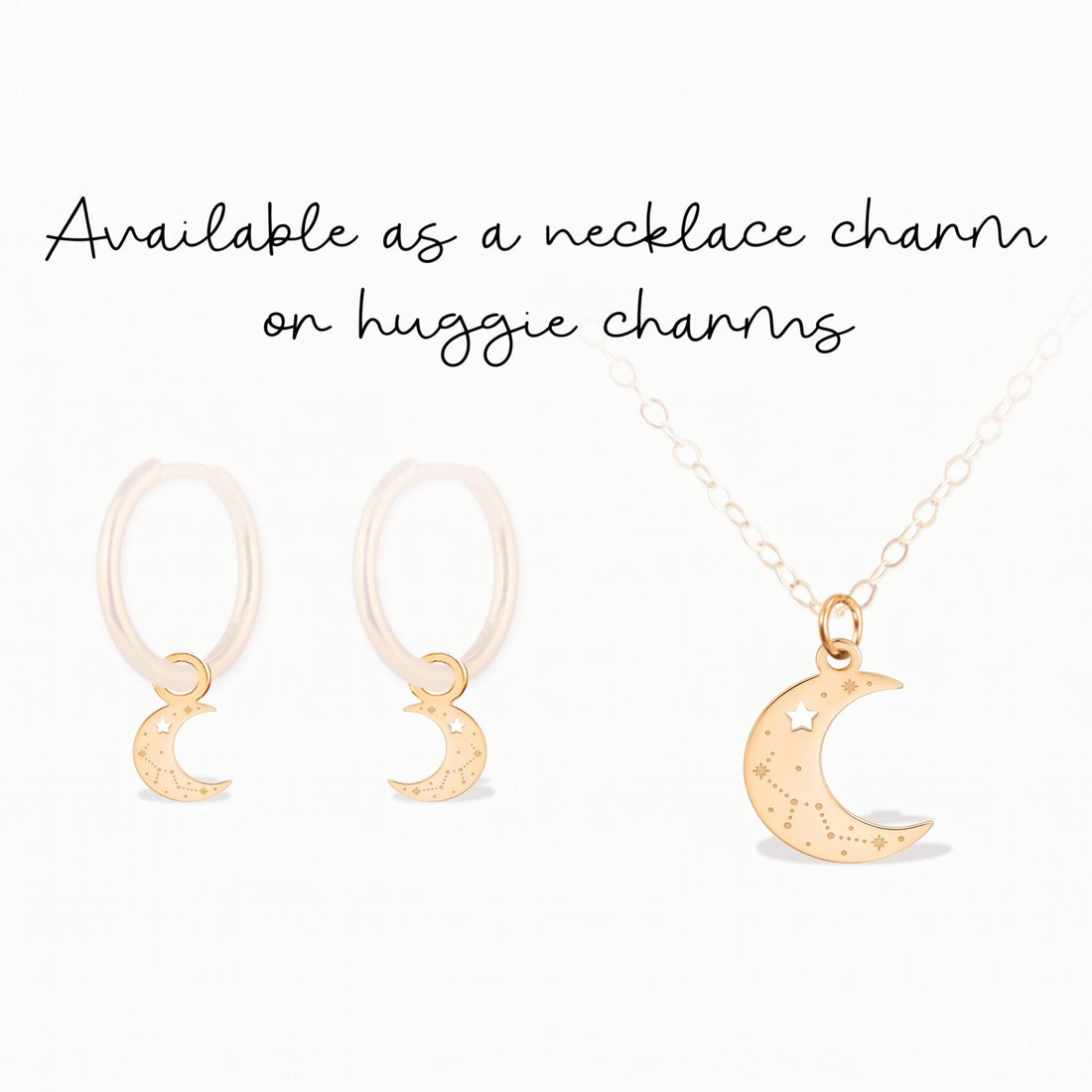 Zodiac Moon Star Charm