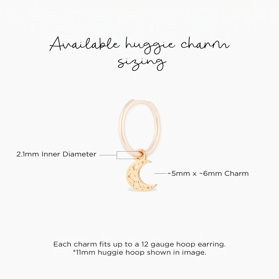 Zodiac Moon Star Charm