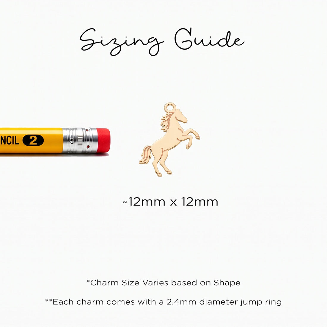 Rearing Horse Necklace Charm