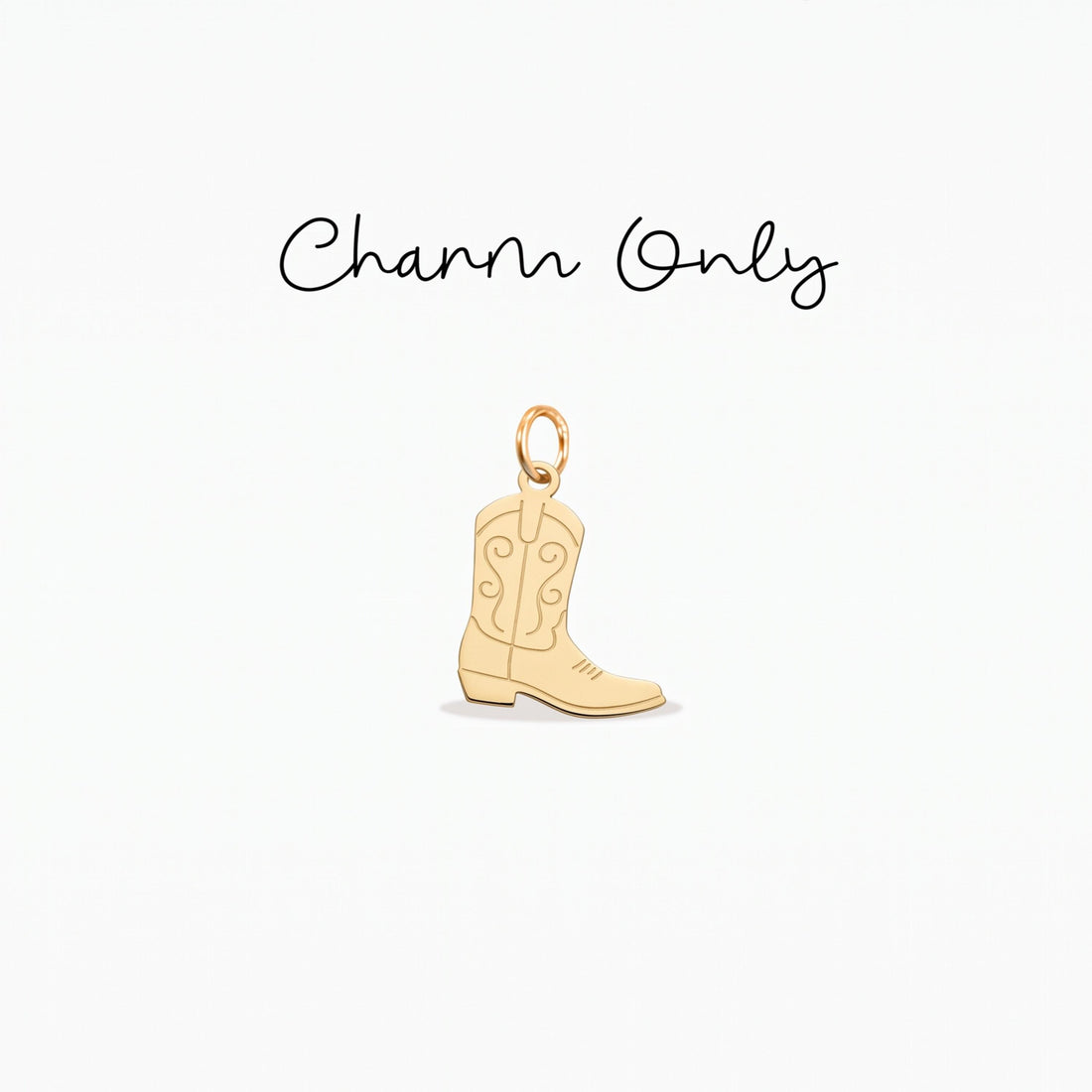 Cowboy Boot Necklace Charm