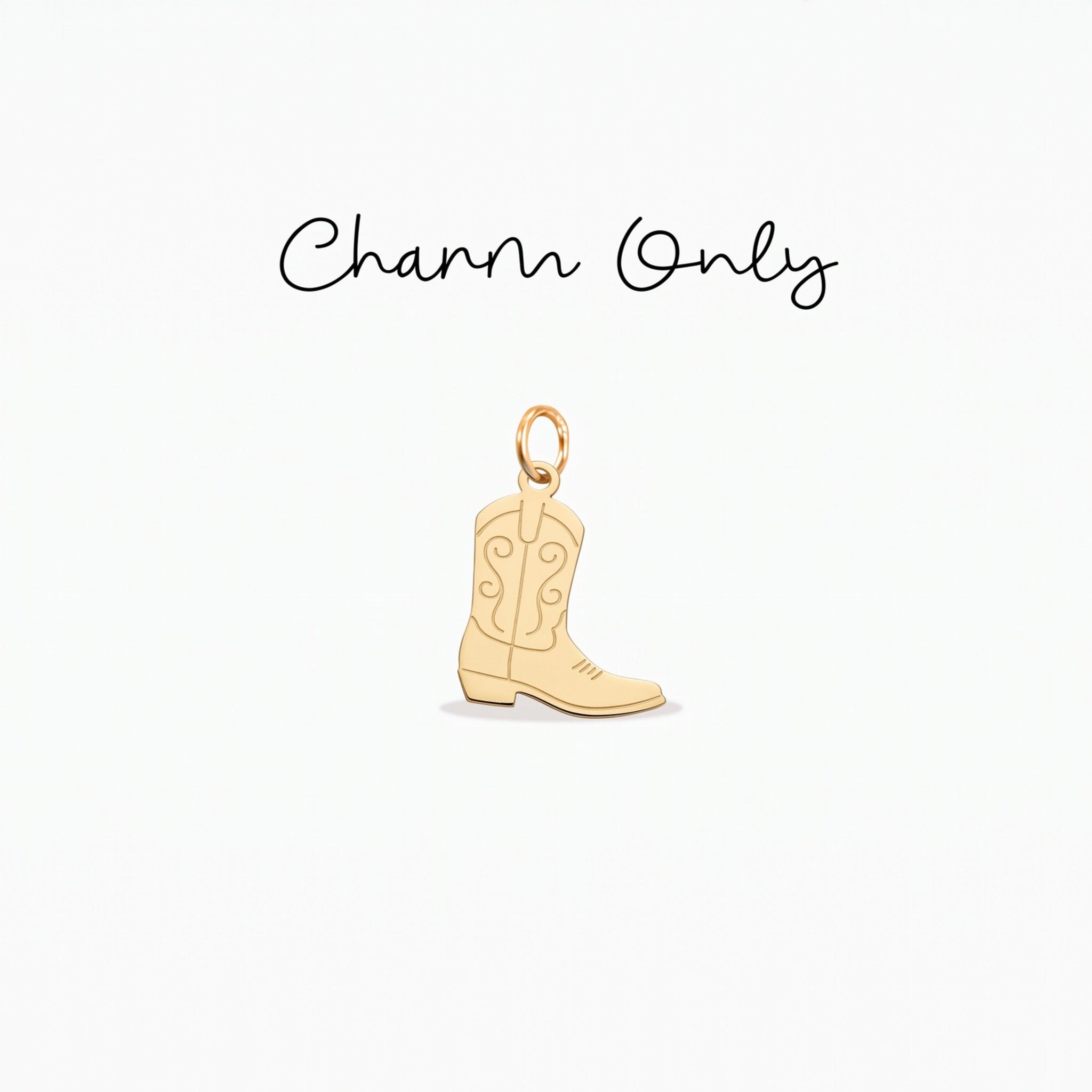 Cowboy Boot Necklace Charm