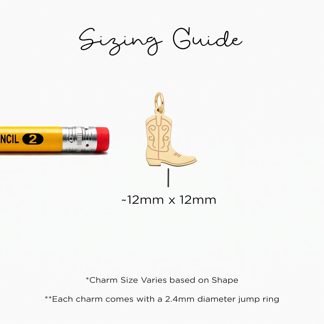 Cowboy Boot Necklace Charm
