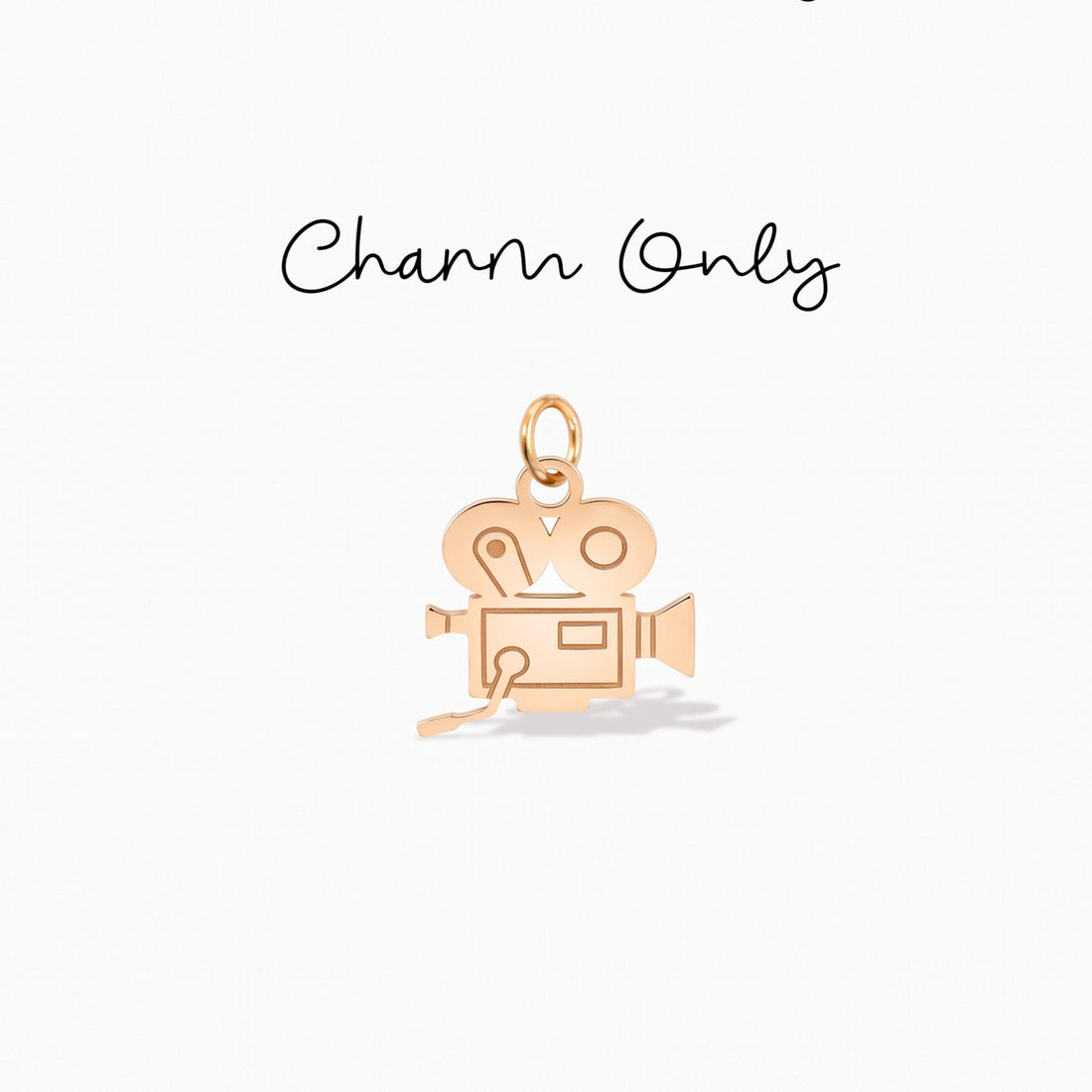 Vintage Movie Camera Necklace Charm