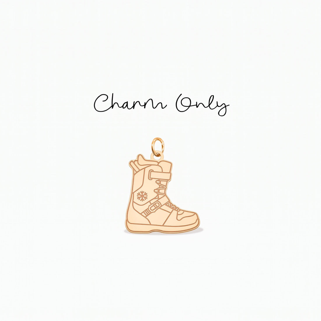 Snowboard Boot Necklace Charm