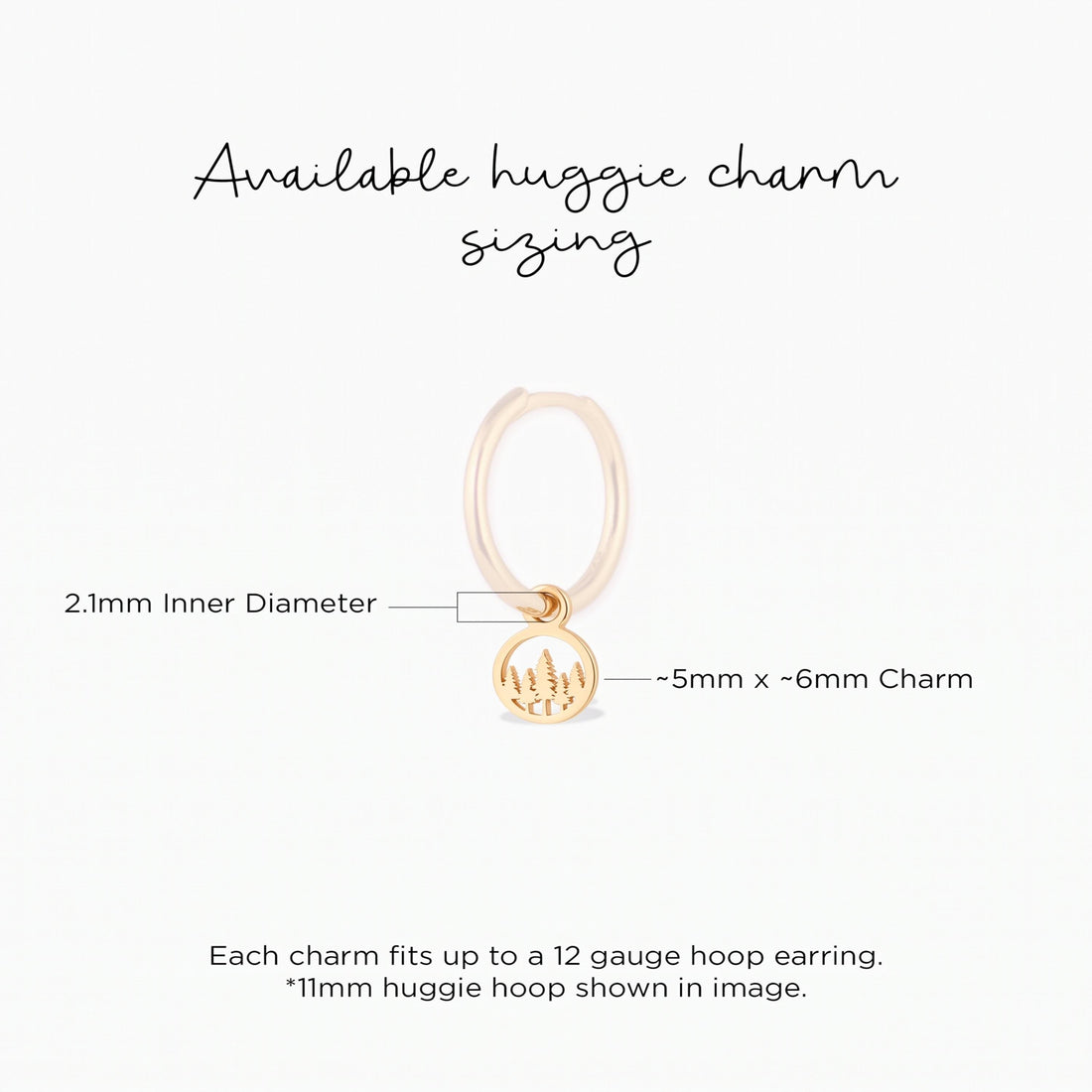 Pine Trees Necklace Charm