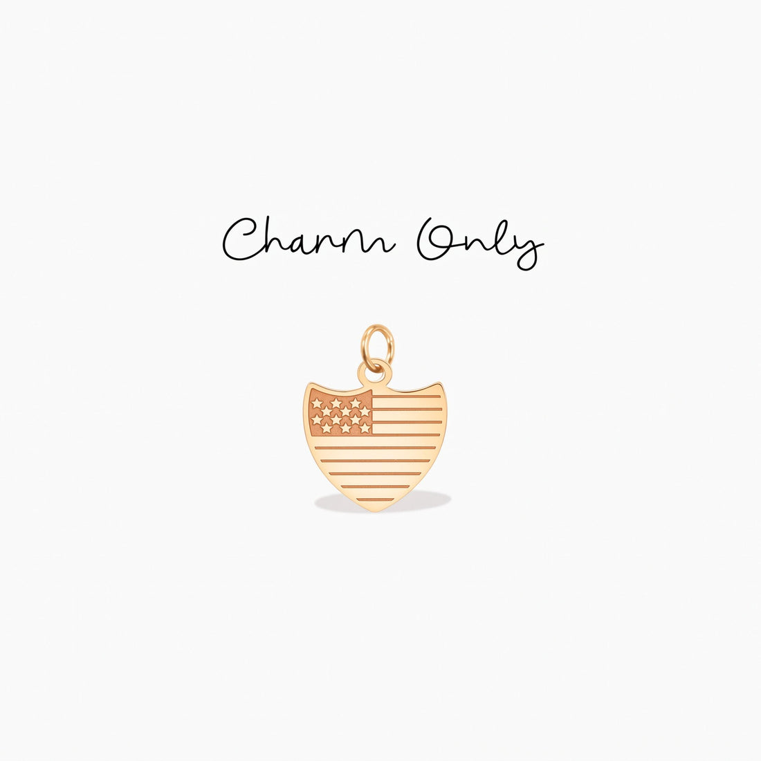 American Flag Necklace Charm