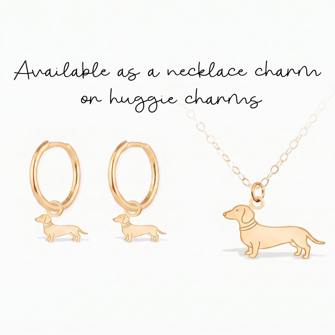 Dachshund Dog Necklace Charm
