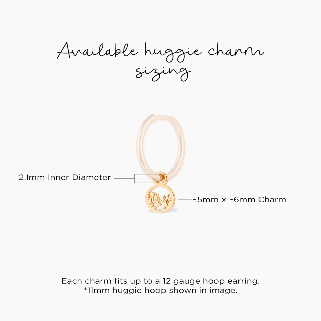Desert Cactus Scene Necklace Charm