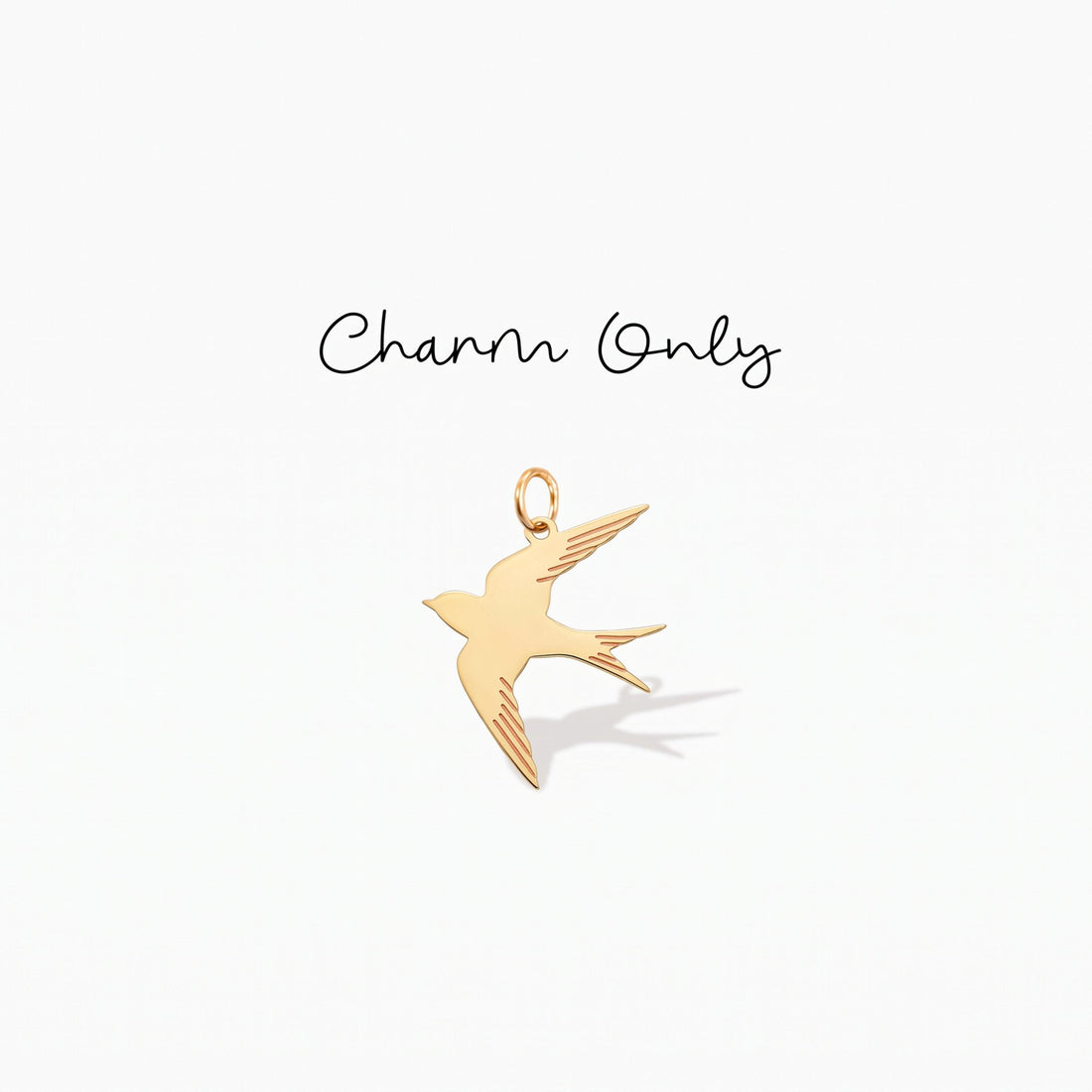 Flying Swallow Bird Charm
