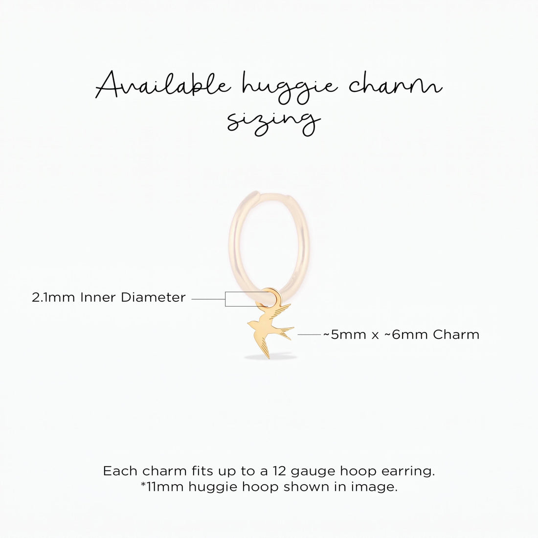 Flying Swallow Bird Charm