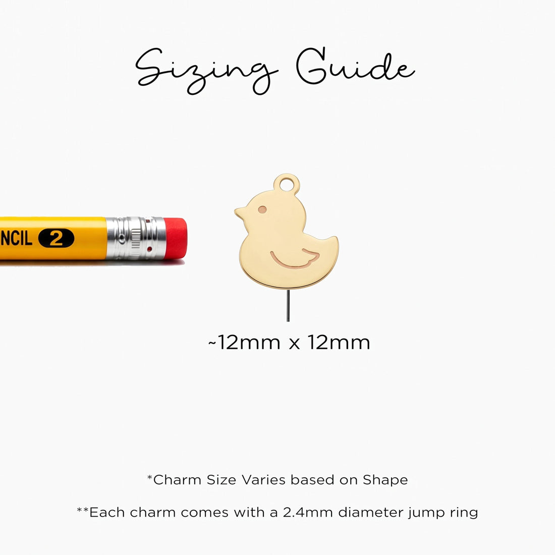 Baby Duck Necklace Charm