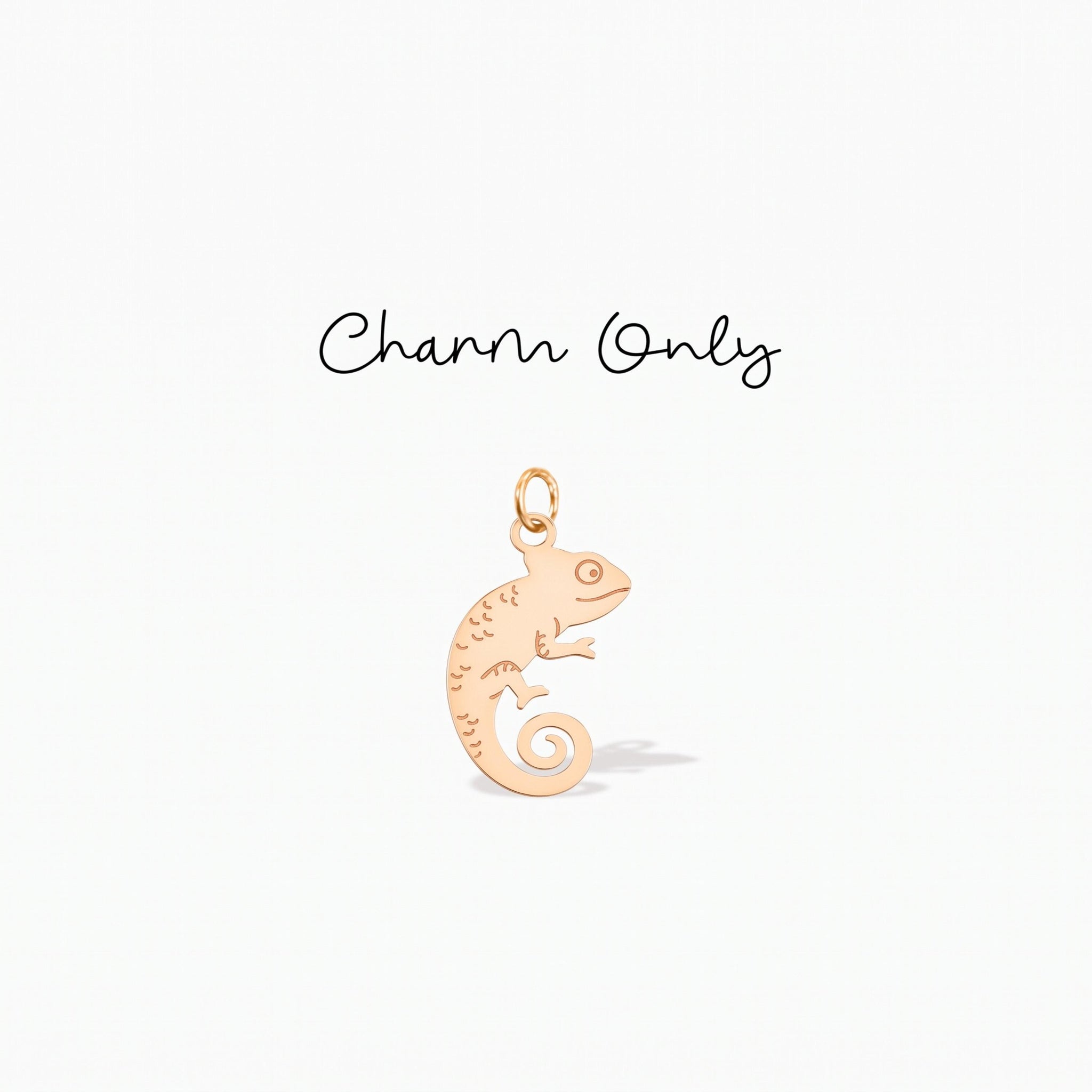 Chameleon Lizard Necklace Charm