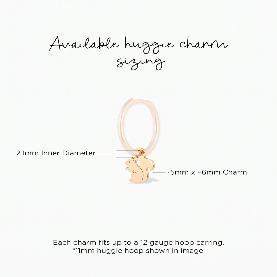 Dainty Squirrel Necklace Charm