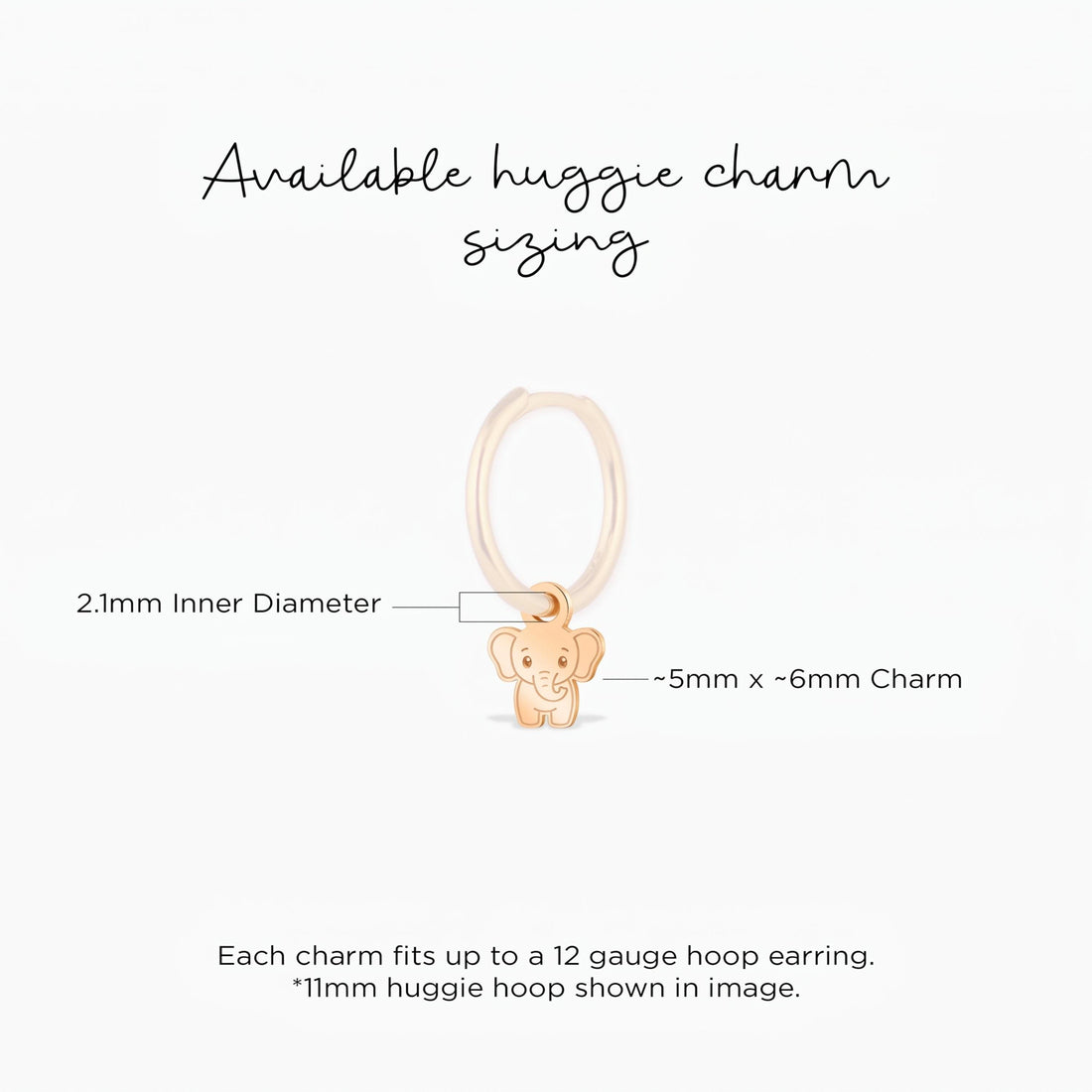 Baby Elephant Necklace Charm