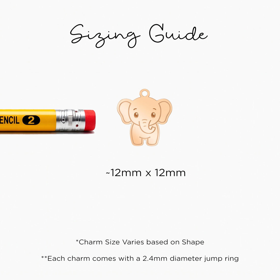 Baby Elephant Necklace Charm
