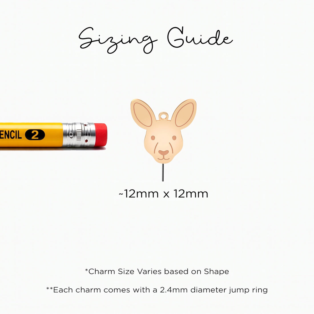 Kangaroo Head Necklace Charm