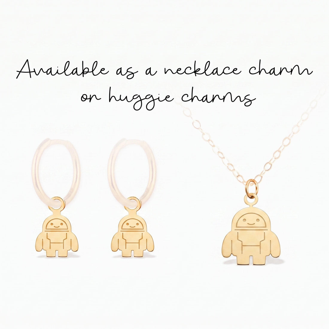 Robot Astronaut Necklace Charm