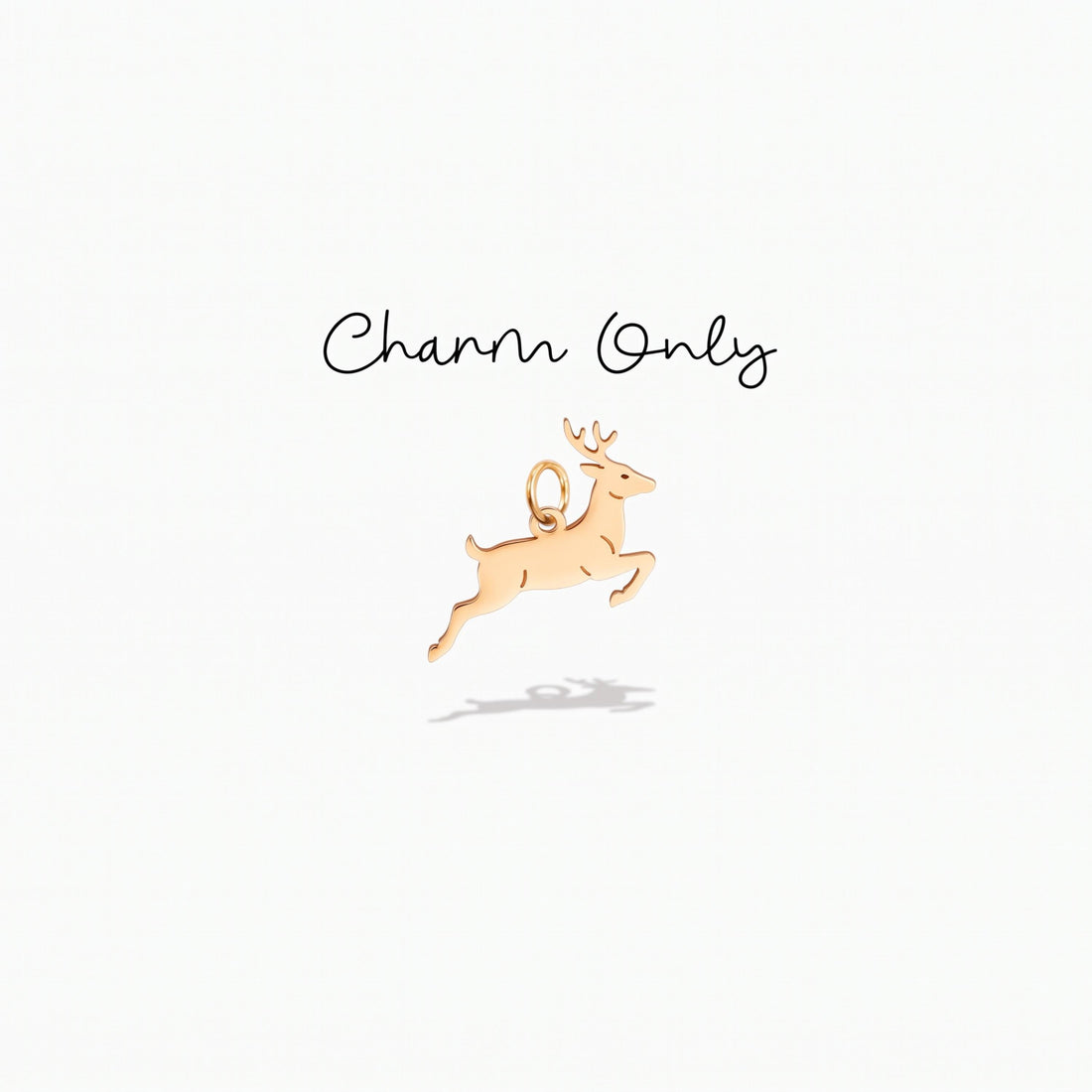 Leaping Deer Necklace Charm