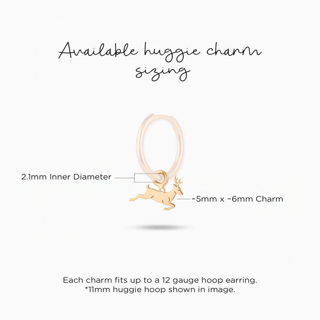 Leaping Deer Necklace Charm