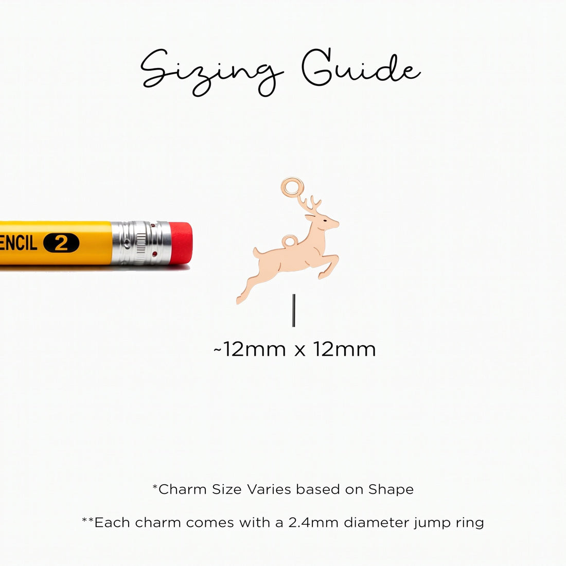 Leaping Deer Necklace Charm