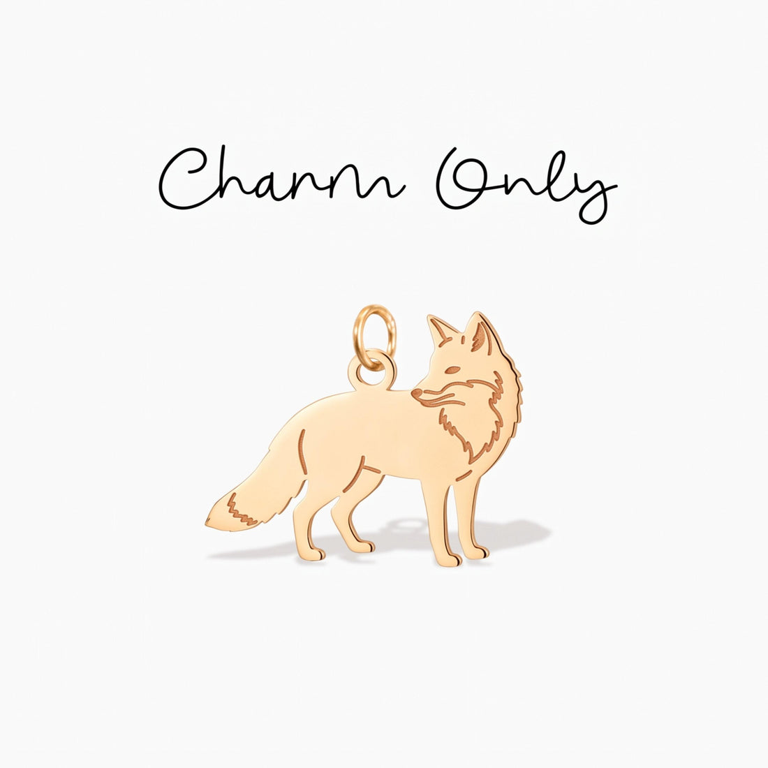 Arctic Fox Necklace Charm