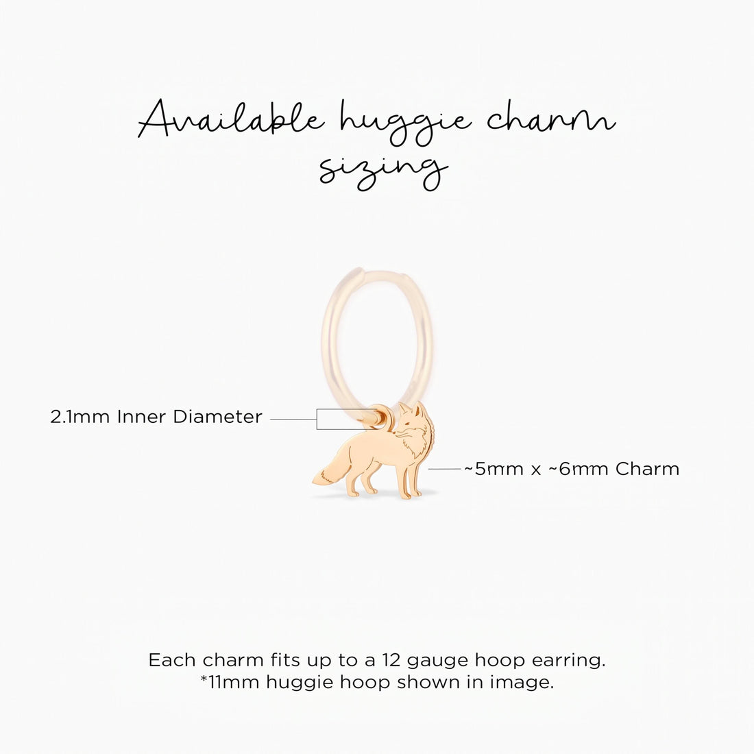 Arctic Fox Necklace Charm