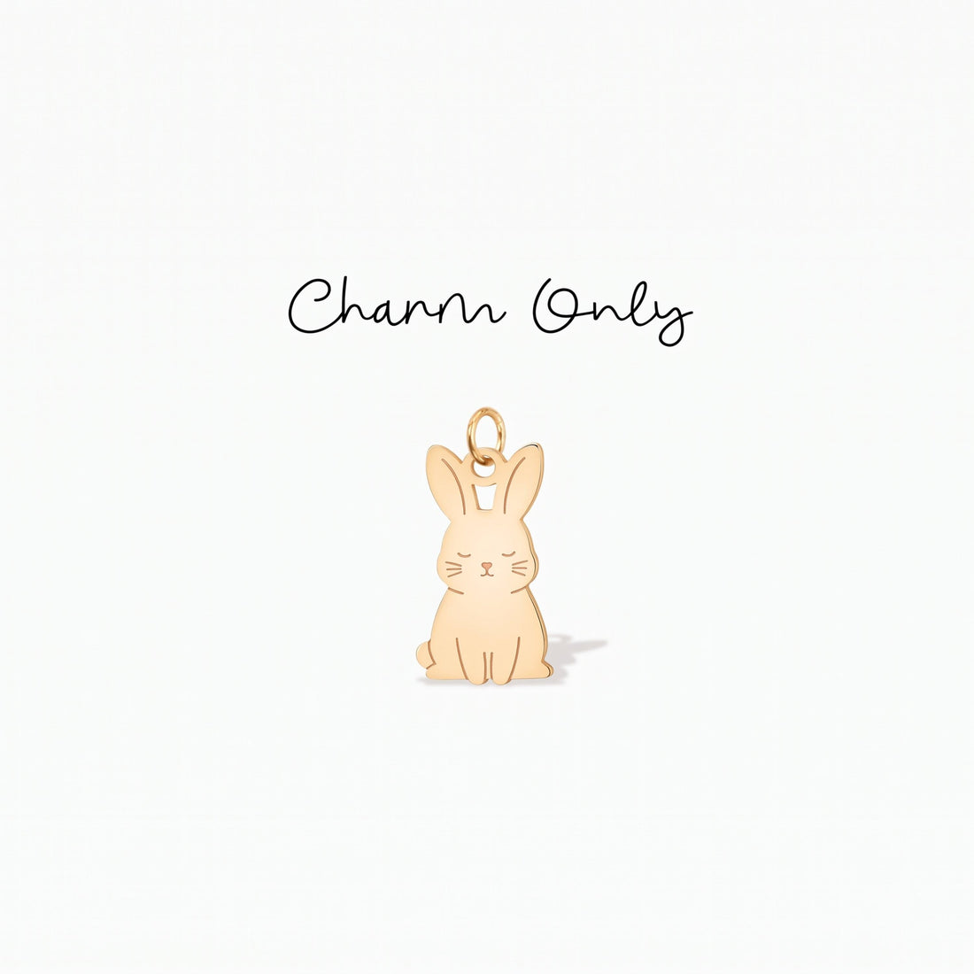 Sitting Rabbit Bunny Necklace Charm