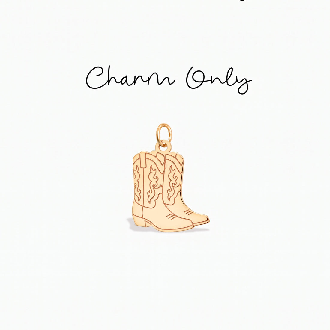 Cowboy Boots Necklace Charm