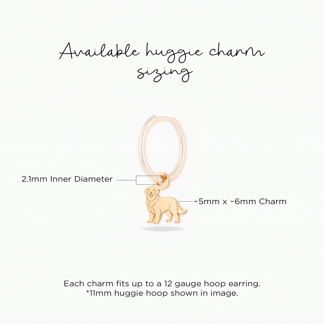 Golden Retriever Dog Necklace Charm