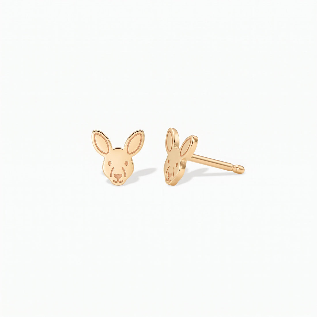 Kangaroo Charm Stud Earrings
