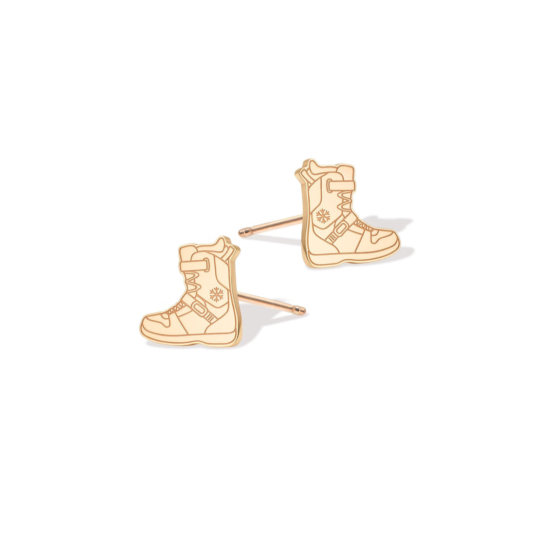 Snow Boot Charm Stud Earrings