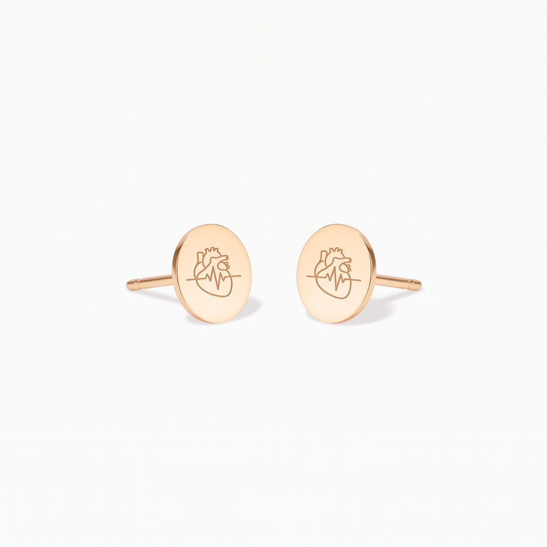 Anatomical Heart Stud Earrings