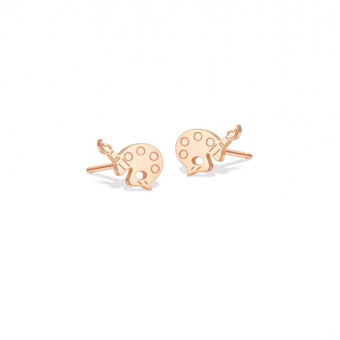 Paint Palette Stud Earrings