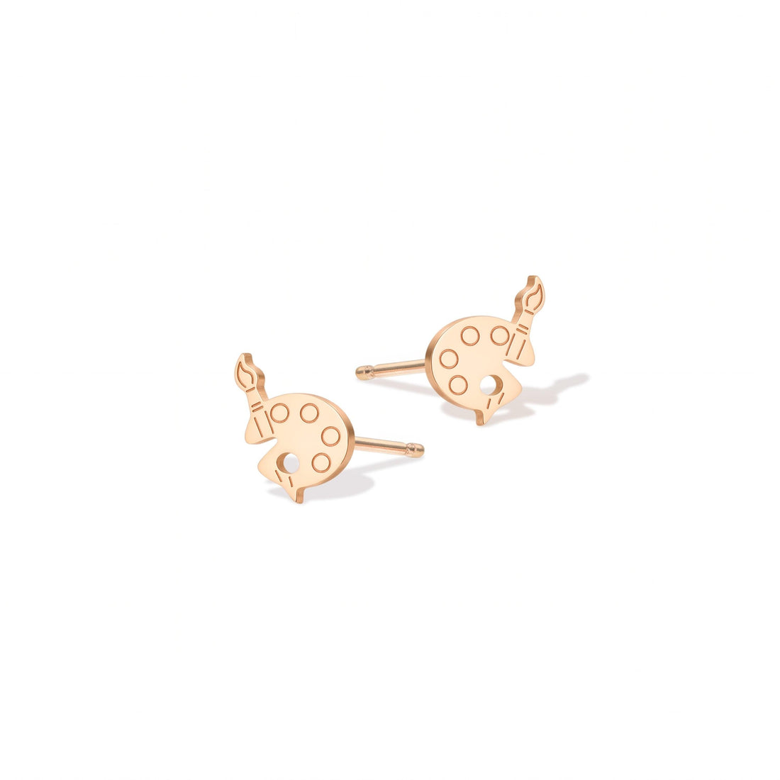 Paint Palette Stud Earrings