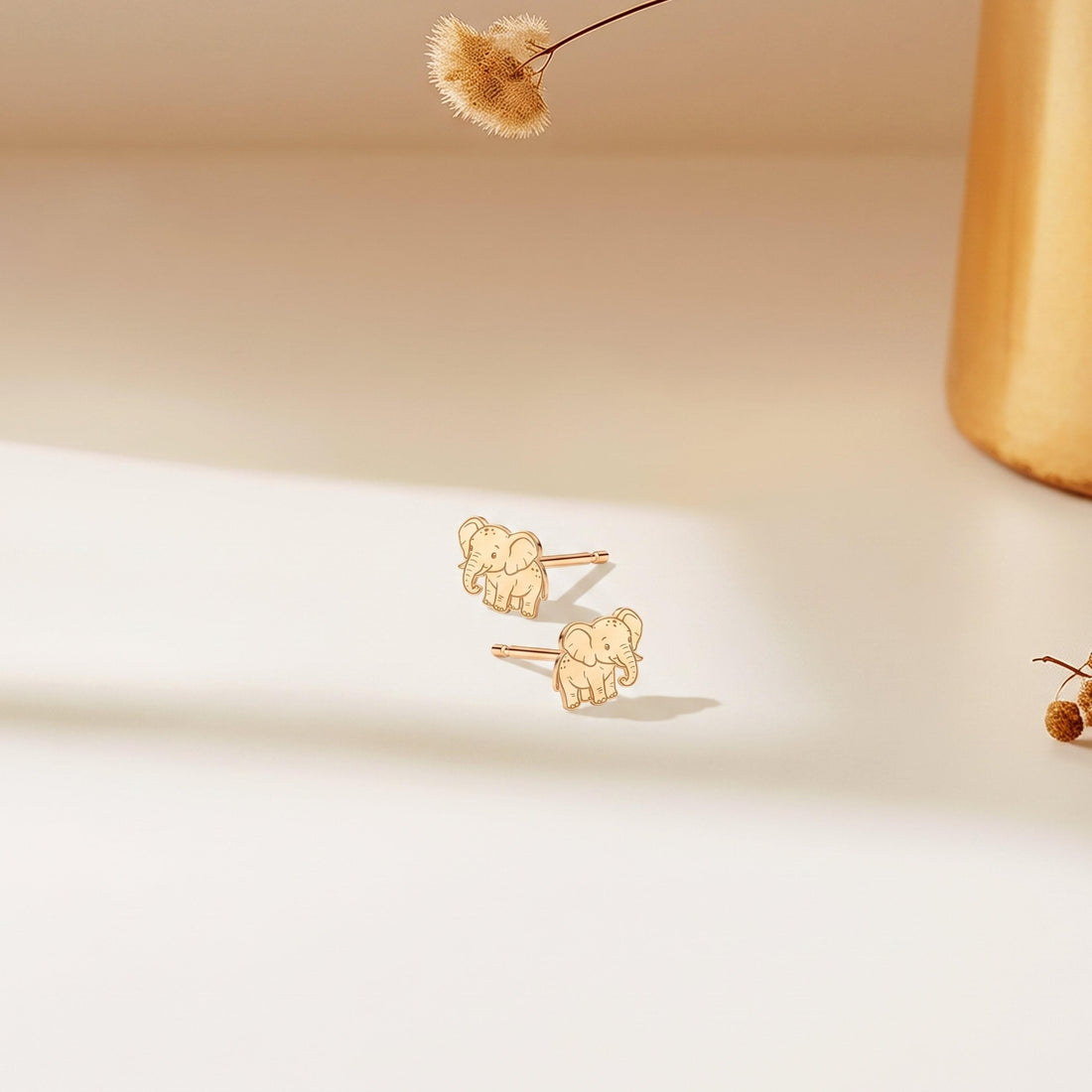 Baby Elephant Stud Earrings